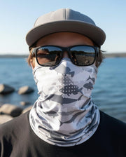 Qassar Face Mask Fish Camo-Grey