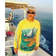 Qassar UPF50+ High Performance Full Sleeve Shirt - Cobia Ray Fish