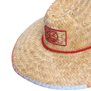 Qassar Sunshade Straw Wood Hat - Sherry