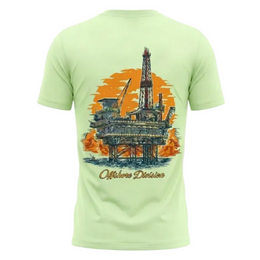 Qassar Half Sleeve Cotton T-Shirt - Oil Rig Pistachio