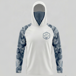 Qassar Performance Masked Hoodie - Camo Grey