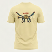 Qassar Half Sleeve Cotton T-Shirt - Crab Spear Yellow