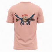 Qassar Half Sleeve Cotton T-Shirt - Crab Spear Pink