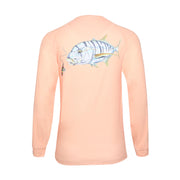 Qassar UPF50+ High Performance Full Sleeve Shirt - Golden Trevally Peach