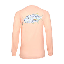 Qassar UPF50+ High Performance Full Sleeve Shirt - Golden Trevally Peach