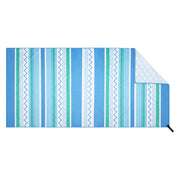 Qassar Beach Towel-Blue Tribal