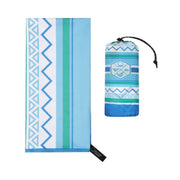 Qassar Beach Towel-Blue Tribal