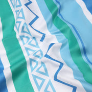 Qassar Beach Towel-Blue Tribal
