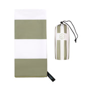 Qassar Beach Towel- Green White