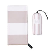 Qassar Beach Towel- Grey White