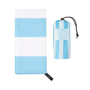 Qassar Beach Towel-Turquoise White