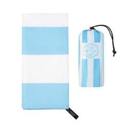 Qassar Beach Towel-Turquoise White