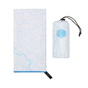 Qassar Beach Towel-White Topo