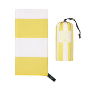 Qassar Beach Towel-Yellow White