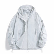 Qassar Water-Repellent Windbreaker -Grey