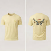 Qassar Half Sleeve Cotton T-Shirt - Crab Spear Yellow