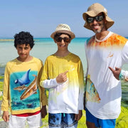 Qassar UPF50+ High Performance Full Sleeve Shirt - Cobia Ray Fish